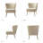 Euclid Modern 2-Piece Desk Office Chair Set-115234715