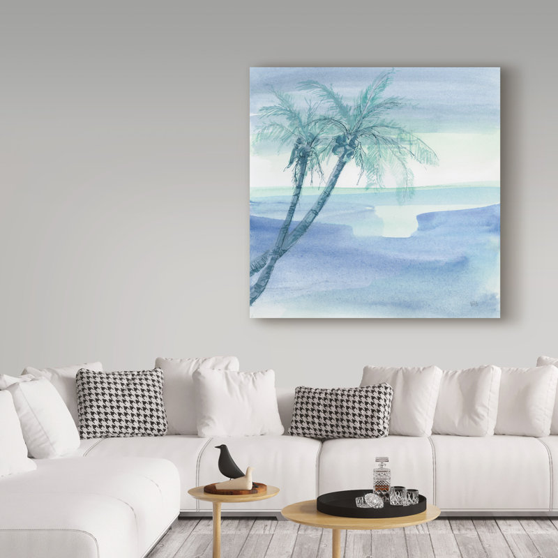 « pacifique crépuscule i », reproduction de peinture à l’acrylique sur toile tendue, H 18 po x l 18 po x P 2 po