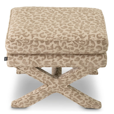 Stool Cordoba Harley Leopard Beige