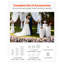 Ensemble de 3 socles cylindriques ronds blancs pour décoration de mariage et de fête - socles en plastique modernes avec couvercles en PVC