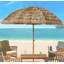 Parasol de patio 8 'Thatch Tiki Tropical Palapa Raffia Tiki Hut