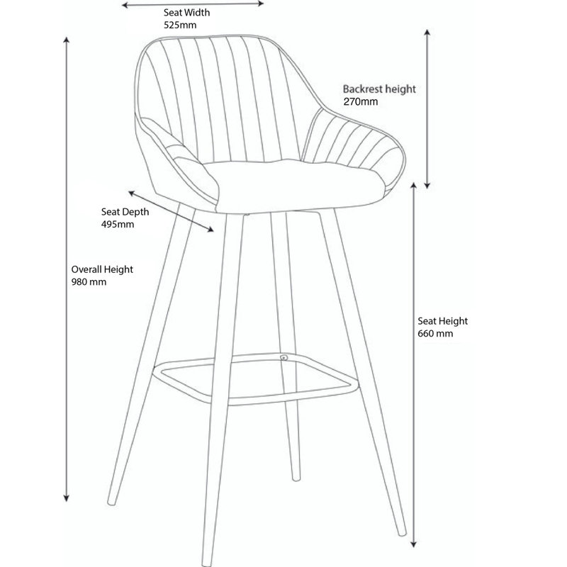 Upholstered Bar Stool