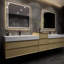 Meuble-lavabo mural double 114 po Albizu-69316028