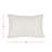 16x24 Knotted Filled Lumbar Pillow White