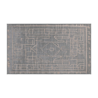 Tapis gris lavable à la machine