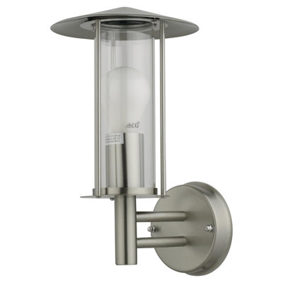 Needham Stainless Steel Outdoor Wall Lantern