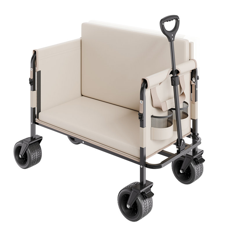 Le chariot de chariot pliable se convertit en charge de 550 lb et en chariot utilitaire de 220 L pour le camp