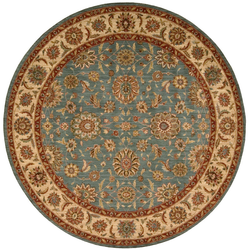 Bardwell Oriental Wool Area Rug, Round 178cm