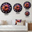 Horloge murale abstraite mauve-93379252