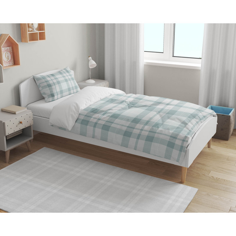 Ensemble d'édredon léger Gen Plaid, Ardoise