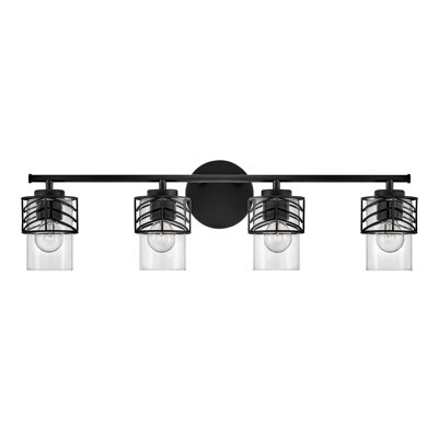 Della Four-Light Chevron Bath Vanity