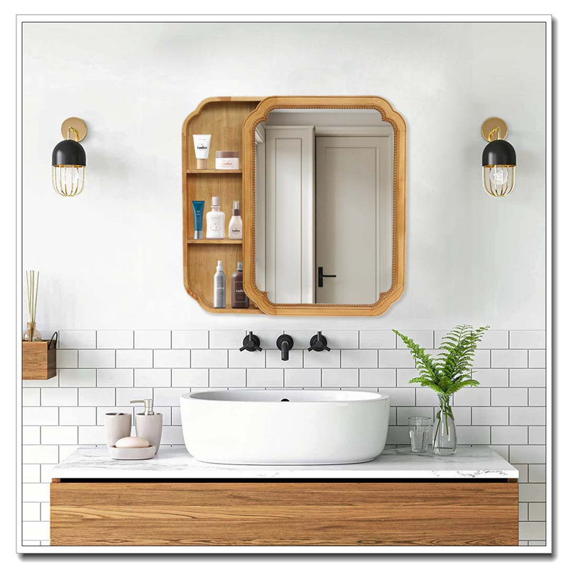 Miroir mural en bois 31,5 "x 23,82"