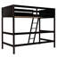Lit mezzanine simple en bois massif avec ajout de qualité