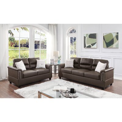 Dorin 2 Piece Faux leather Living Room Set -  Red Barrel StudioÂ®, BCA6B6928F0944598AD8B6606158AD9D