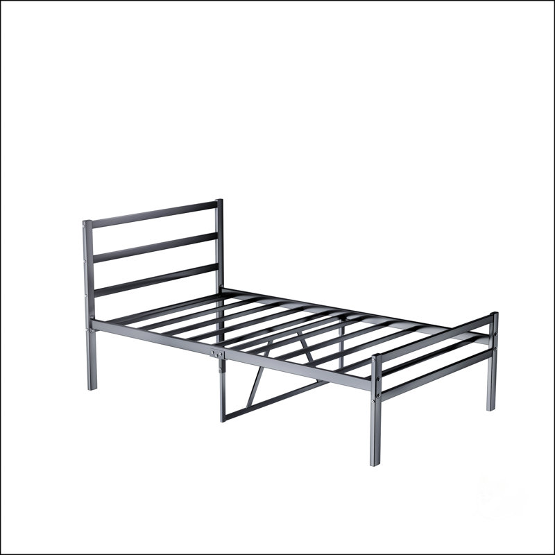 Metal Platform Bed Frame With Headboard