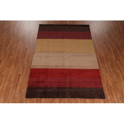 Contemporary Gabbeh Oriental Area Rug 7x10