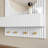 Fluted Textured Wall Mirror with Storage Shelf and Hooks, Round HD Shatterproof Bathroom Vanity Mirror-1479258173