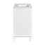 Meuble-lavabo de salle de bain avec lavabo supérieur, armoire de rangement de salle de bain avec 2 portes à fermeture douce et 2 tiroirs, rangement de salle de bain pour la maison