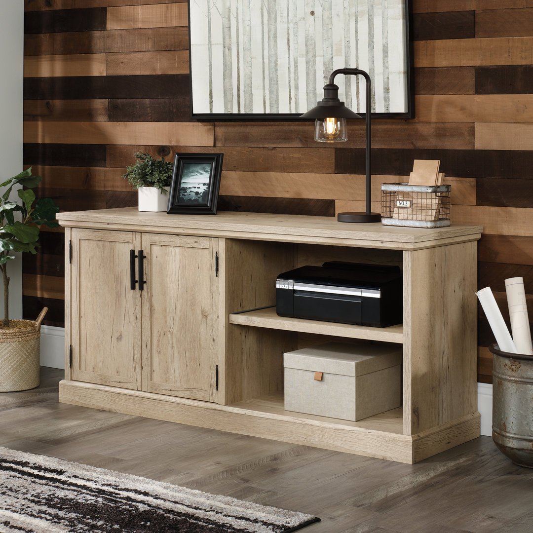 Aspen Post 65.12'' Wide 2 - Shelf Credenza with Cable Management Upper Square™ 