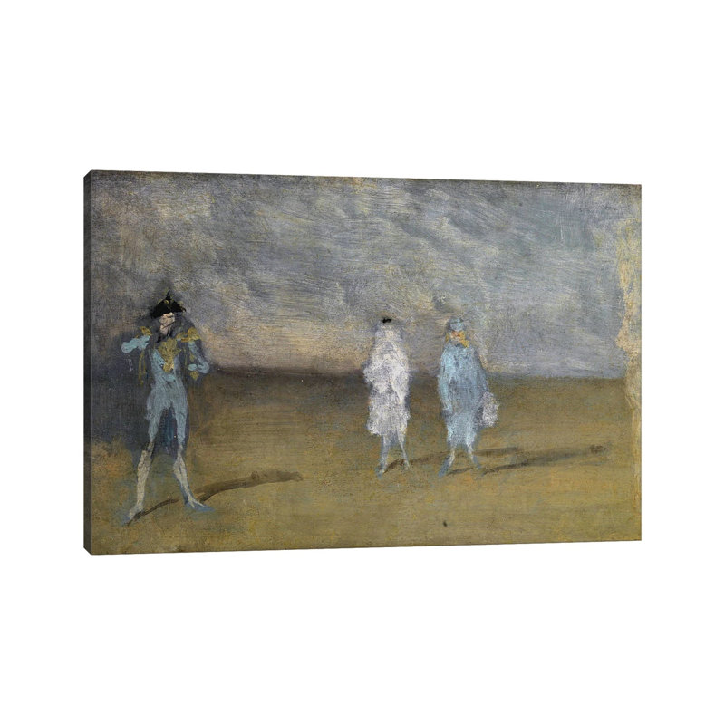 «Harmony in Blue The Duet», reproduction d'art sur toile tendue, 12 po x 18 po, Toile tendue avec châssis, Sans cadre