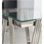 Table de bout carrée 20 pouces, table de bout moderne en acier inoxydable, table basse en verre trempé transparent à deux couches, table d'appoint avec rangement, pour bureau à domicile, argent