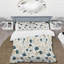 Literie à motif floral pétales bleus-1836552271