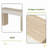 Entryway Table, Two Hidden Handle Drawers, Console Table