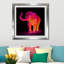 «Neon Elephant 1», impression sur toile-23653303-23653325