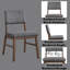 Ensemble de 2 chaises d'appoint en velours côtelé et noyer Seda Dusty Mauve-1221189757