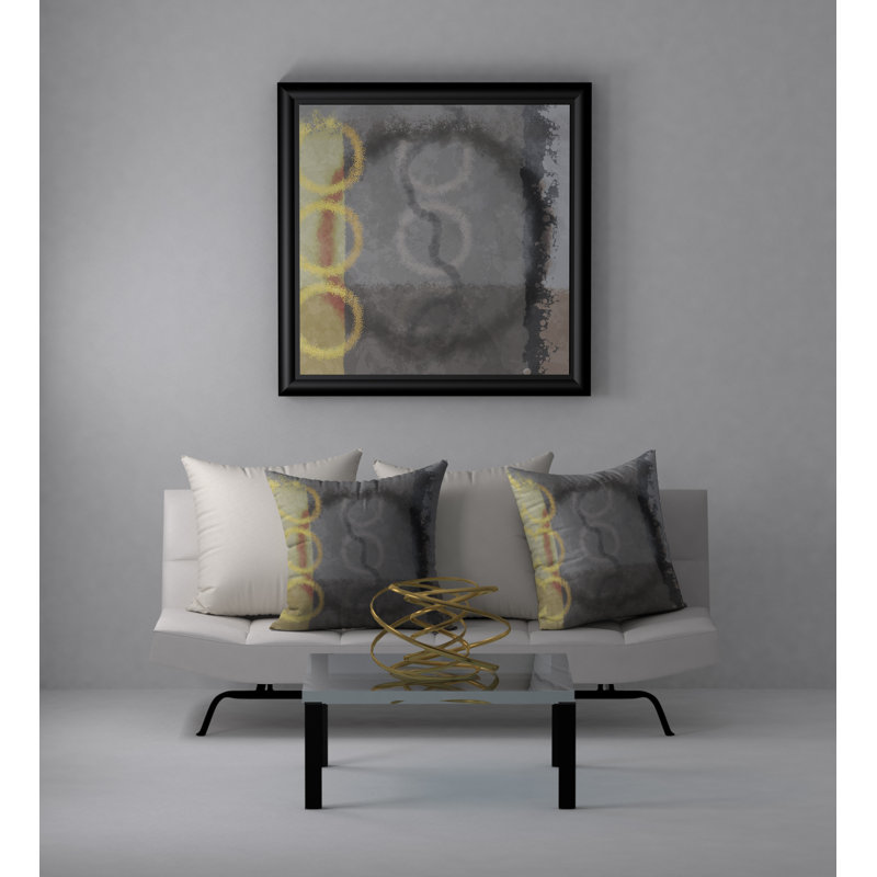  Superbe housse de coussin décoratif carré Tangy, 18 po x 18 po