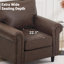 39.4" W Upholstered Accent Chair Faux Leather Armchair Transitional (Set Of 2)-162008172
