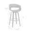 Tabouret de bar avec accoudoirs et dossier ouvert en similicuir Chagnon-63322139-63322138-63322134