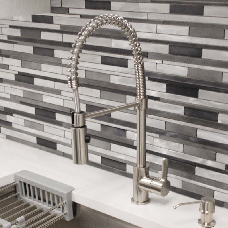 Dowell Pull Down Kitchen Faucet, Brushed Nickel