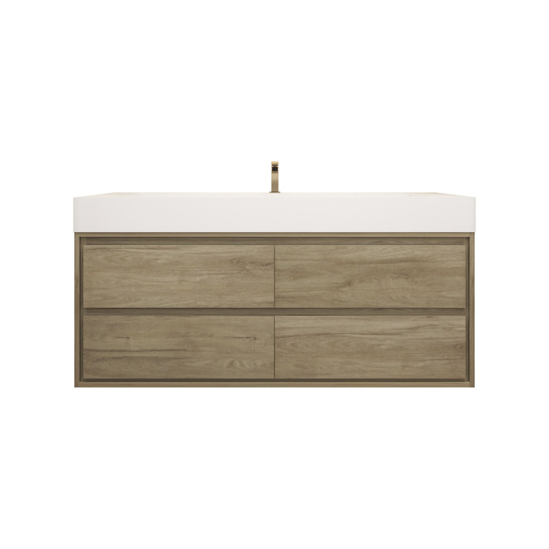 Base de meuble-lavabo 60 po Victoria, Chêne blanc