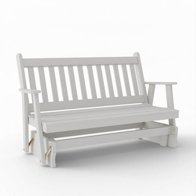 Weber Keystone Amish 6 Foot Franklin Wooden Porch Glider - Solid Wood Outdoor Gliding Bench Amish 