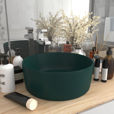Belfry Bathroom Katha 400mm L x 400mm W Ceramic Circular Sink