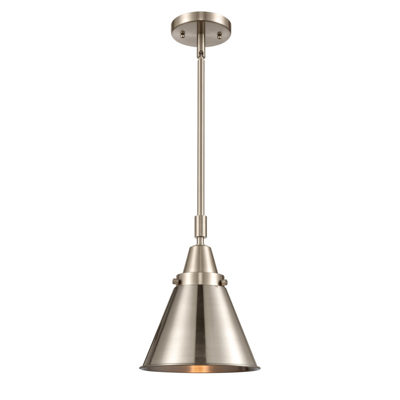 Caldecote 1 - Light Single Pendant, No Bulb Included, Brushed Satin Nickel