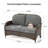 53'' Wide Straight Wicker Loveseat with Cushions