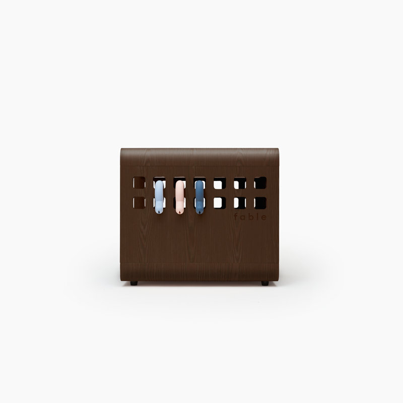 Fable Pet Crate, Walnut, Small (23" H x 20" W x 26" D)