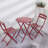 3 Piece Foldable Patio Bistro Set With Round Table And Chairs, Perfect For Outdoor Relaxation And Space Efficiency-2072298805