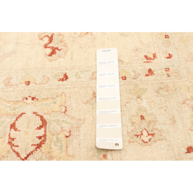 Tapis unique en laine noué à la main 6 pi 4 po x 9 pi 8 po nouvel âge Gwendia