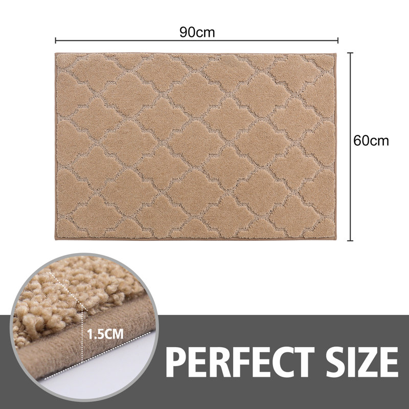 Paillasson d'extérieur antidérapant Monfield, Beige, L 24 po x L 36 po