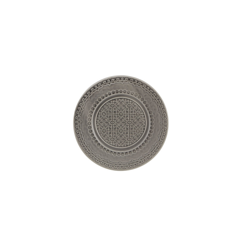 Assiette à dessert 8,77 po Rua Nova, Anthracite