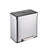 Stainless Steel Step On Multi-Compartments Trash & Recycling Bin - 16 Gallons