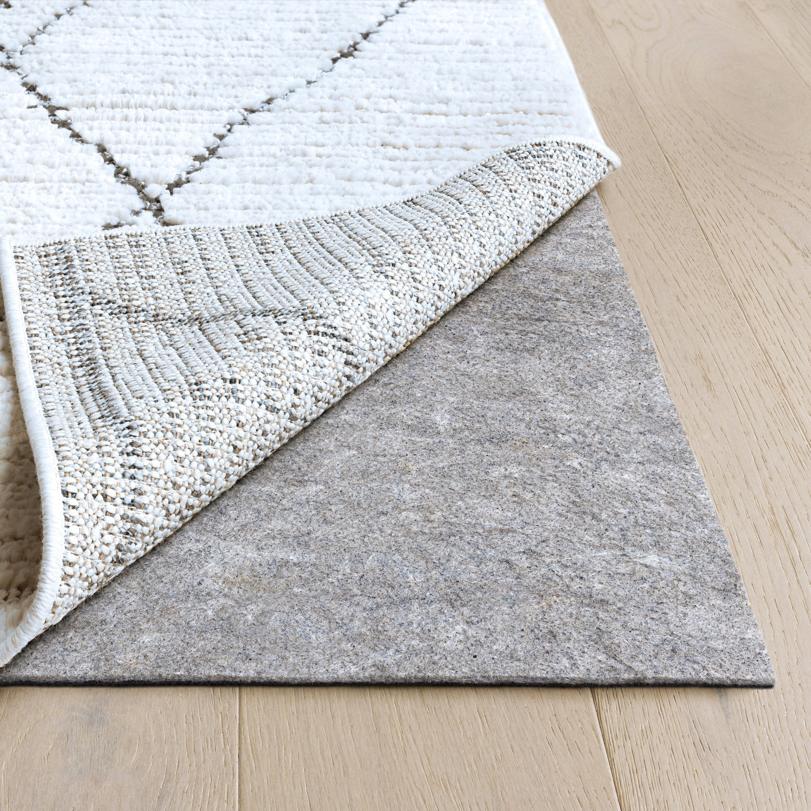 Classic Felt and Rubber Non-Slip Rug Pad, Round 8', 0.13"