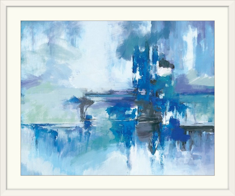 « patience », reproduction d’art, H 27 po x l 32 po x P 1 po, Cadre blanc