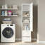 Freestanding Bathroom Storage Cabinet With One Door And Two Drawers,Adjustable Shelves