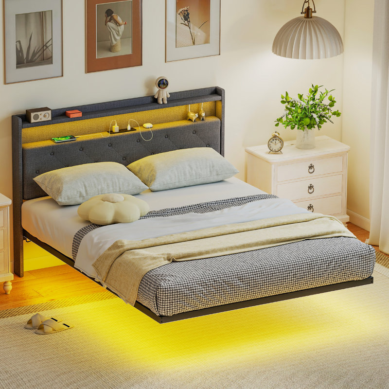 Upholstered Bed, Double (4'6)