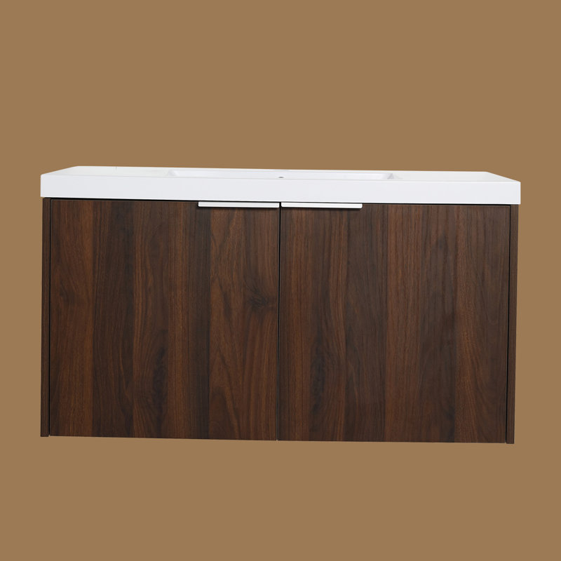 36'' Single Bathroom Vanity with Poly Marble Top