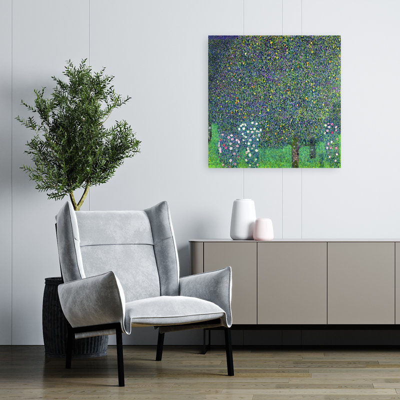 Roses Under Trees, C.1905 Abstract Contemporary Wall Art Print, 81.28cm H x 81.28cm W